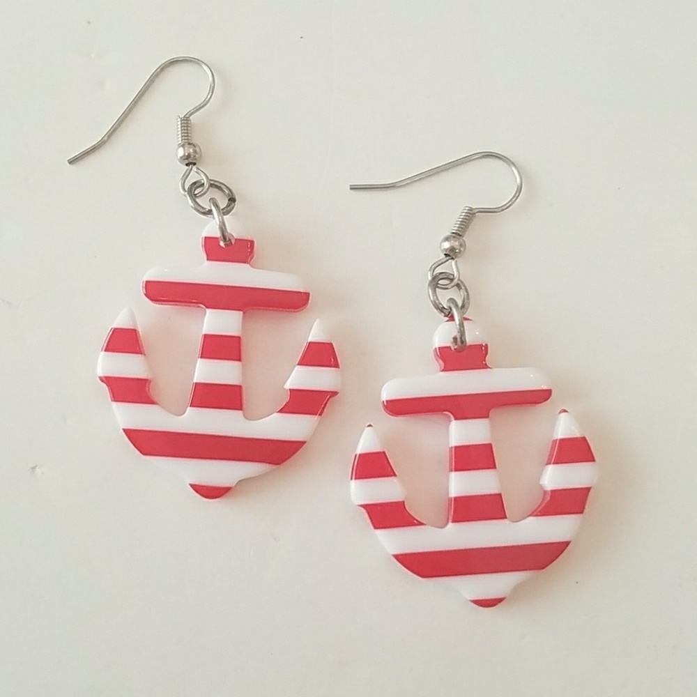 GASOLINE GLAMOUR HEY sailor earrings red